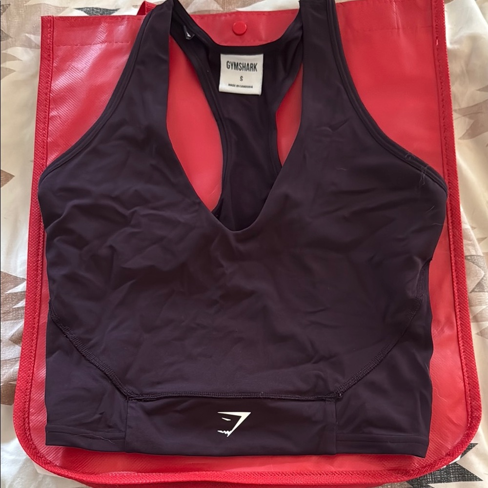 Gymshark Women's Maroon Top